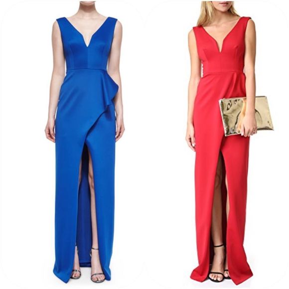 Black Halo Dresses & Skirts - Black Halo Hendricks Sleeveless Column Dress Red